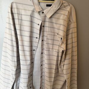 Pearl Izumi White and Black Shirt XL Snap Dress Cycling